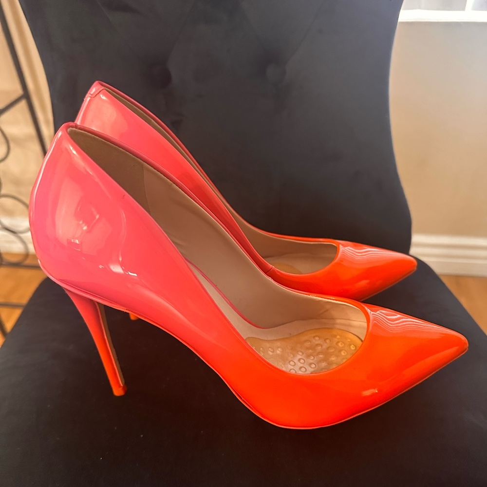 Hot pink and orange Aldo heels